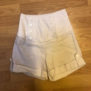 High-waist shorts